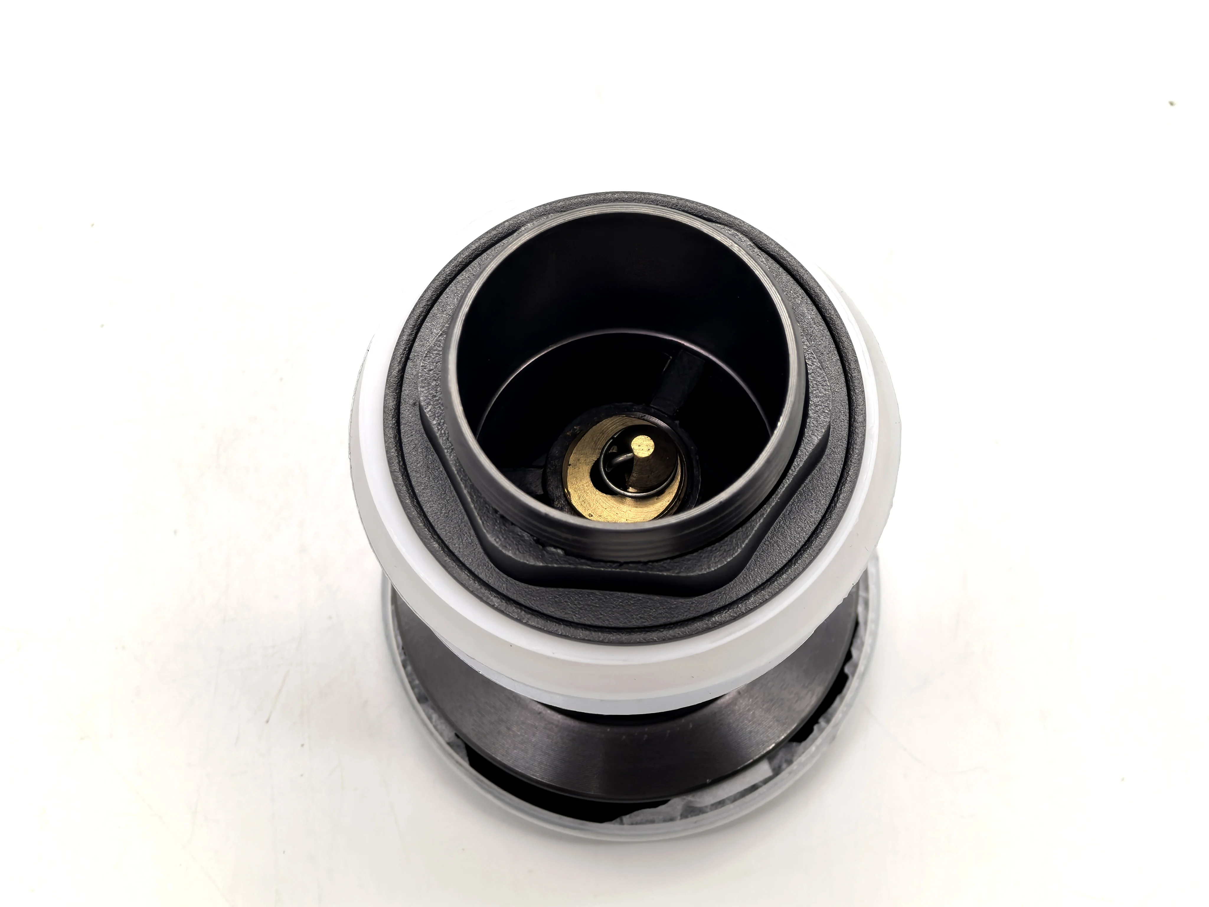 Brass Material Gun Gray Bathroom Basin Drainer Stopper Vanity Waste Drain Vessel Sink Push Down Pop up Drain Without Overflow