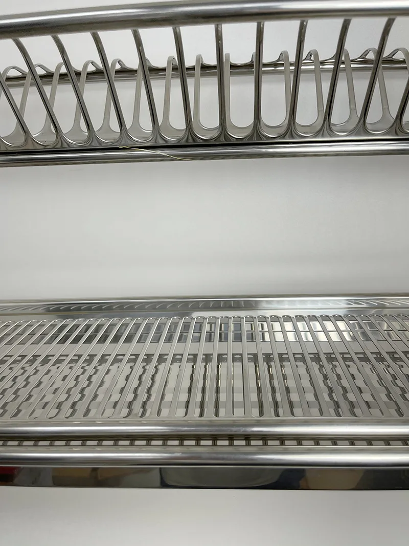 ISO kitchen stainless steel dish rack, kitchen wall dish rack of Guangzhou manufacturer