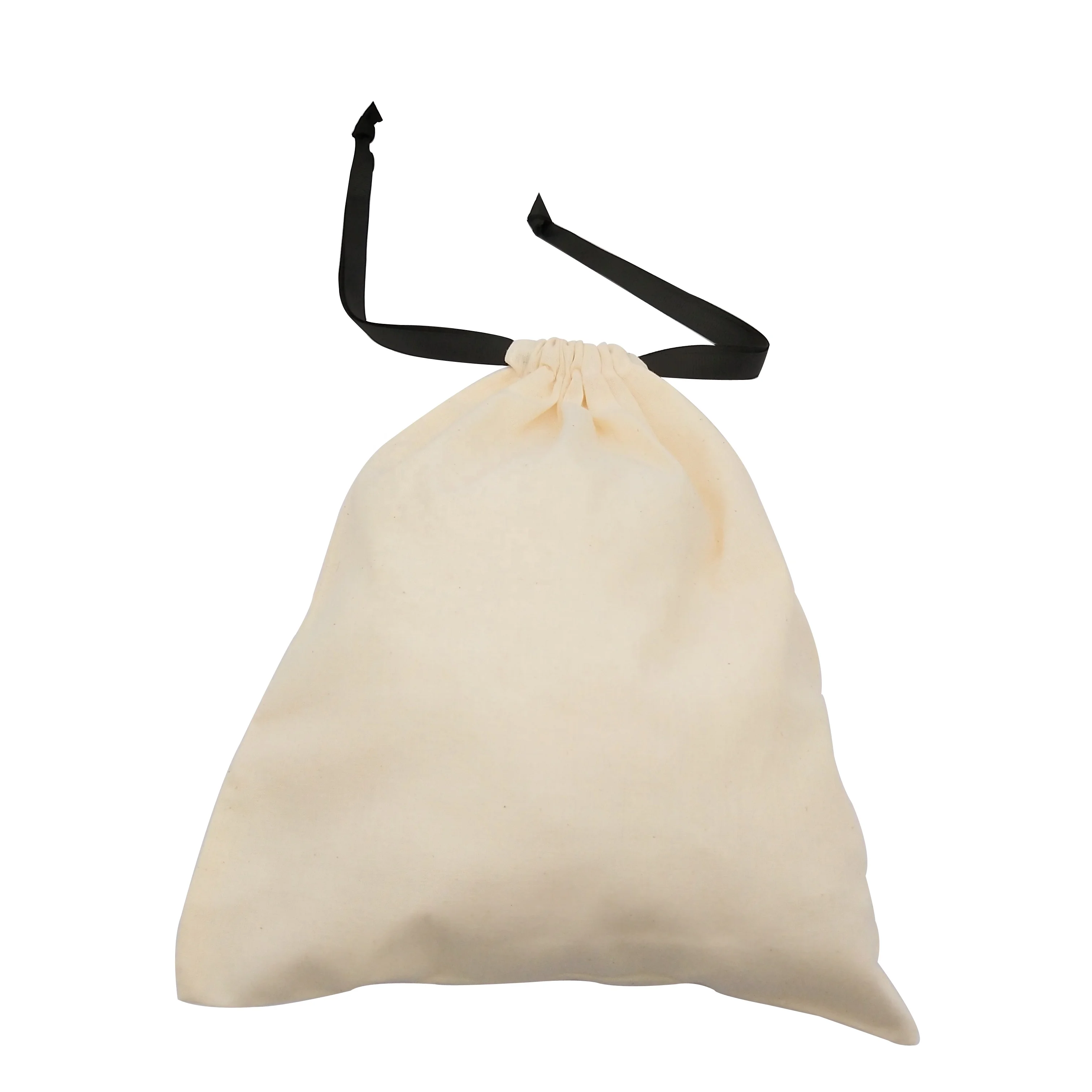 Personalized Wholesale Custom Printed Organic Cotton Drawstring Bag Pouch