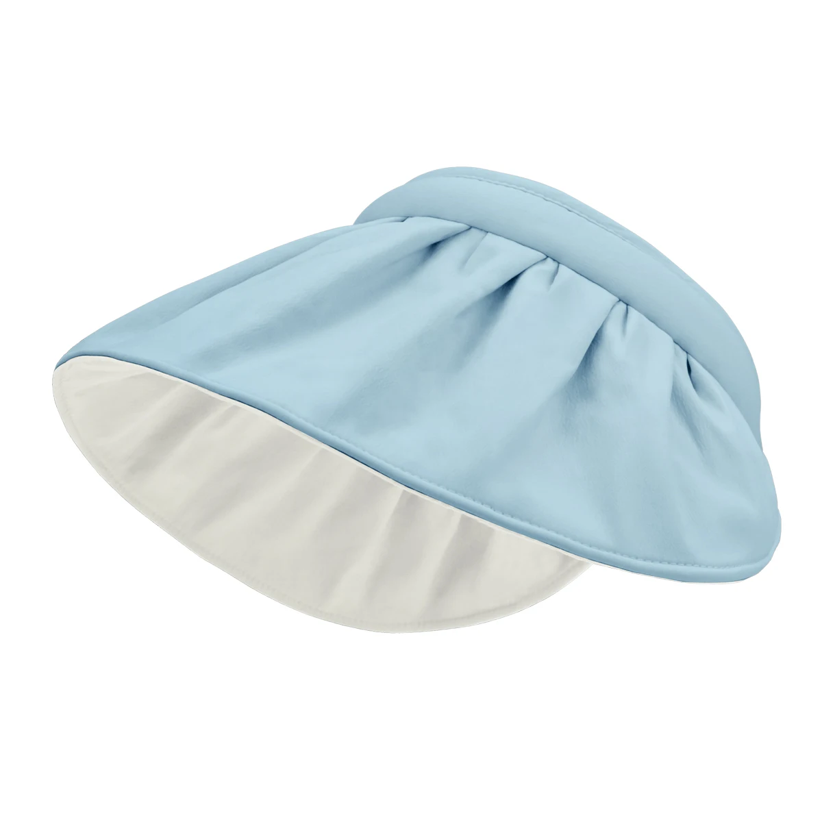 Sun Visor Hats Women Large Brim Summer UV Protection Beach Cap Rolled Up as a Headband