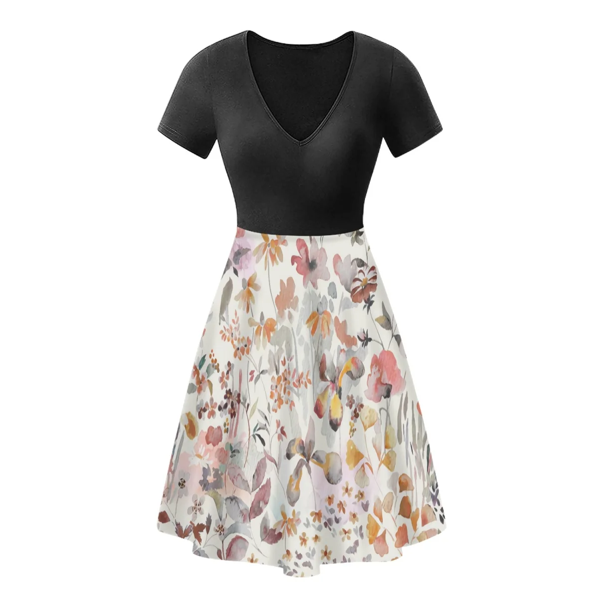 Women Girls Clothes Polynesia Hawaii Casual Dresses Print On Demand CUSTOM Blank Design T-shirt Dress With Pockets