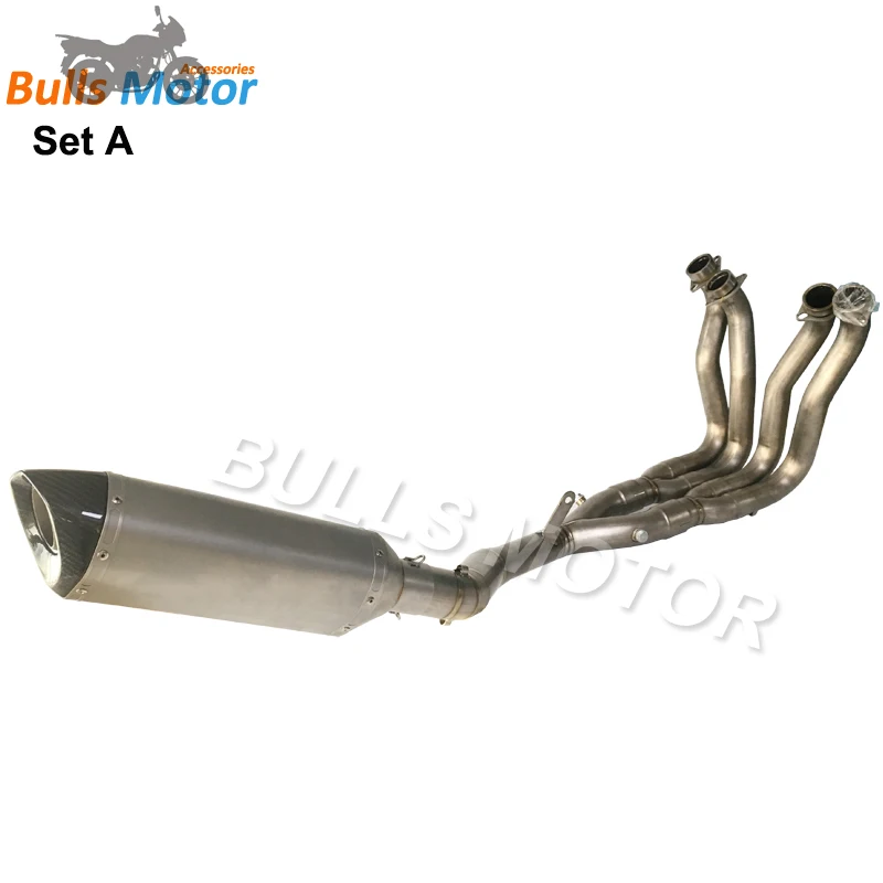 Akrapovical Full Exhaust For Yamaha YZF-R1 Titanium Exhaust System 2015-2019 R1 MT-10 Complete Set Carbon Fiber Slip On Escape