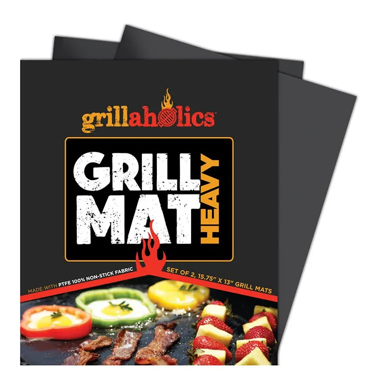 BBQ Copper Set Grill Sheets BBQ Nonstick Grill Mat Grill Mesh 16*13INCH