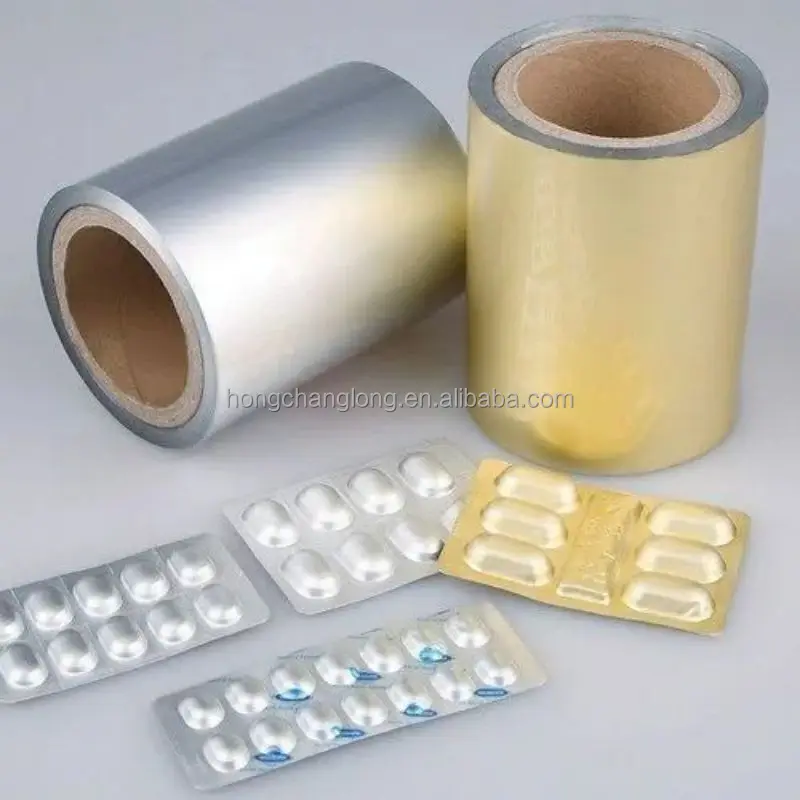 8011 O Aluminum Foil Jumbo Roll Raw Material Medicinal Flexible Packaging Yogurt Cover Composited Treatment Medicine Packaging