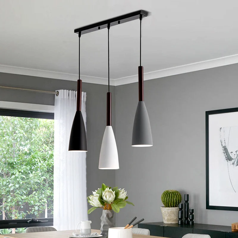 Modern Nordic Fixture Light Lamp Indoor industrial Adjustable Hanging Lights Pendant Light for Dinning Room