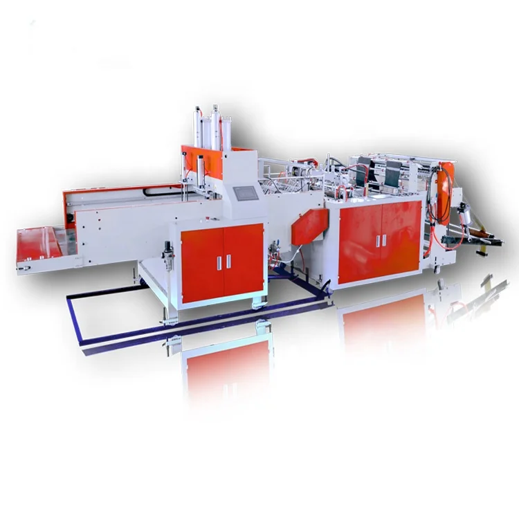 Factory direct sale Automatic plastic T-shirt HDPE shopping bag making machine price