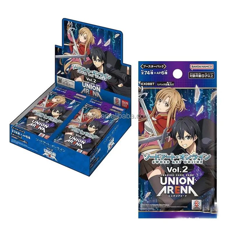 Оптовая продажа kirito asuna kurain Union arena искусство меча онлайн Vol.2 игровая карта японская версия карты UA sao tcg