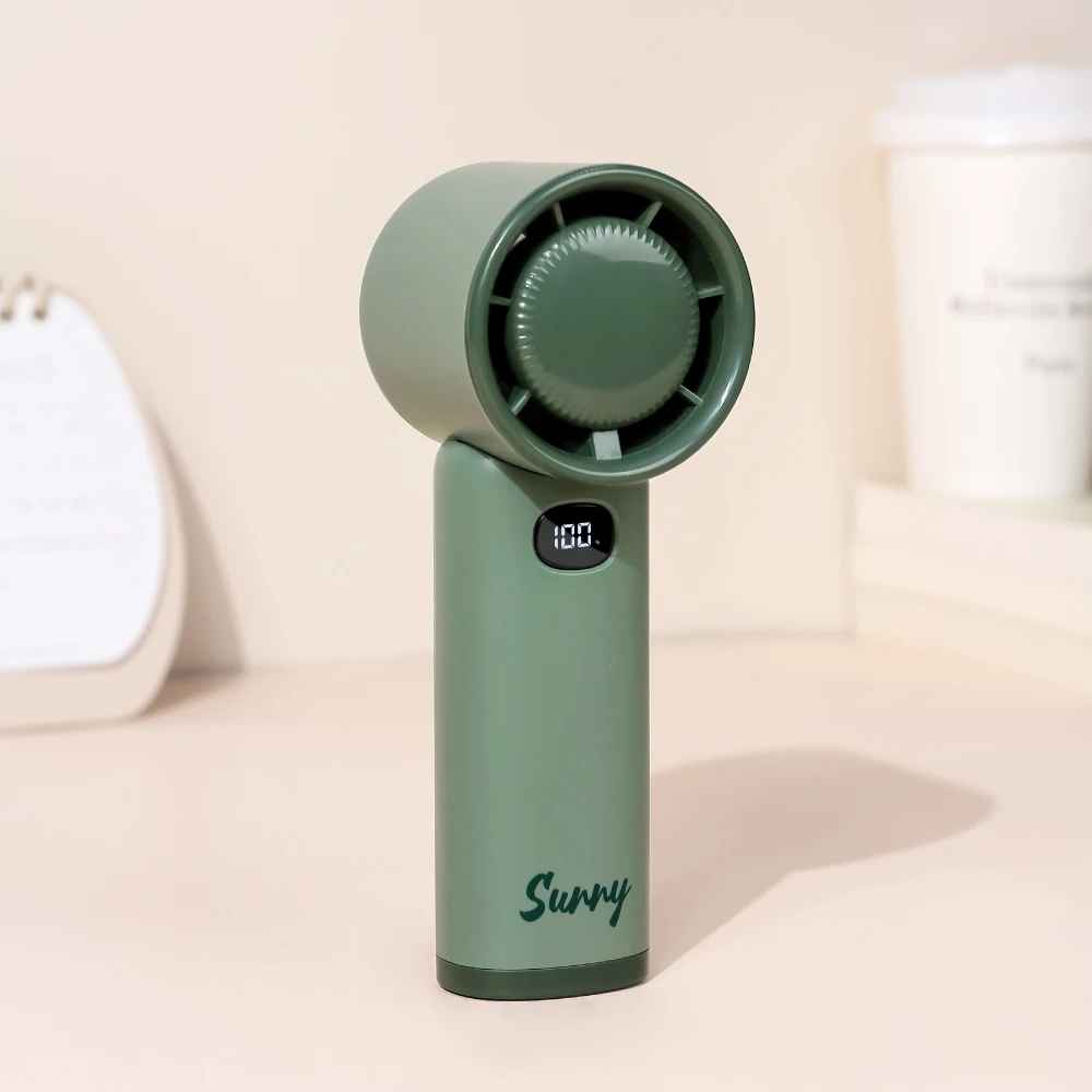 4000mAh Battery Rechargeable Portable Handheld Fan 120 Speeds Adjustable Turbo Mini Fan Personal Fan Digital Display,Gifts