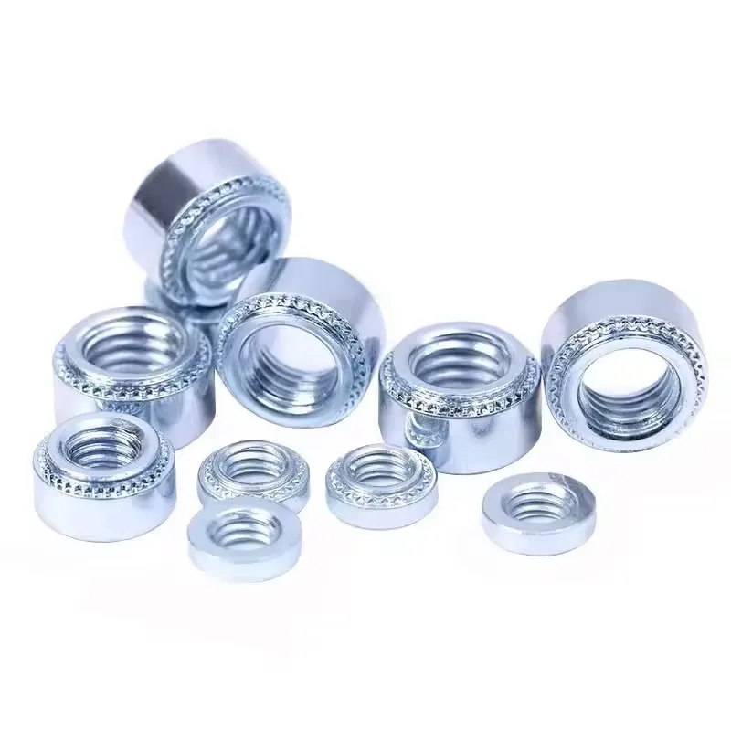 M3 M4 M5 M6 M8 Zinc-Plated Carbon Steel Press Rivet Nut 304 Stainless Steel Self-Clinching Nut Sheet Metal Lock Nut JIS Metric