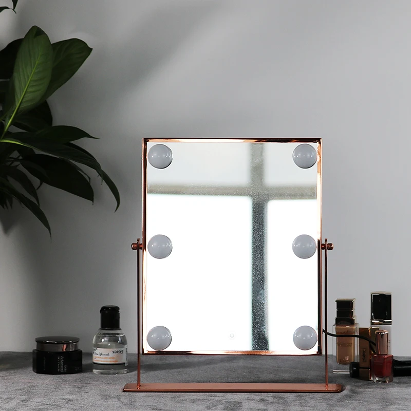 Hot Sale Factory Direct Personalized Led Bulb With Lights Vanity Light Up Illuminated Makeup Mirror