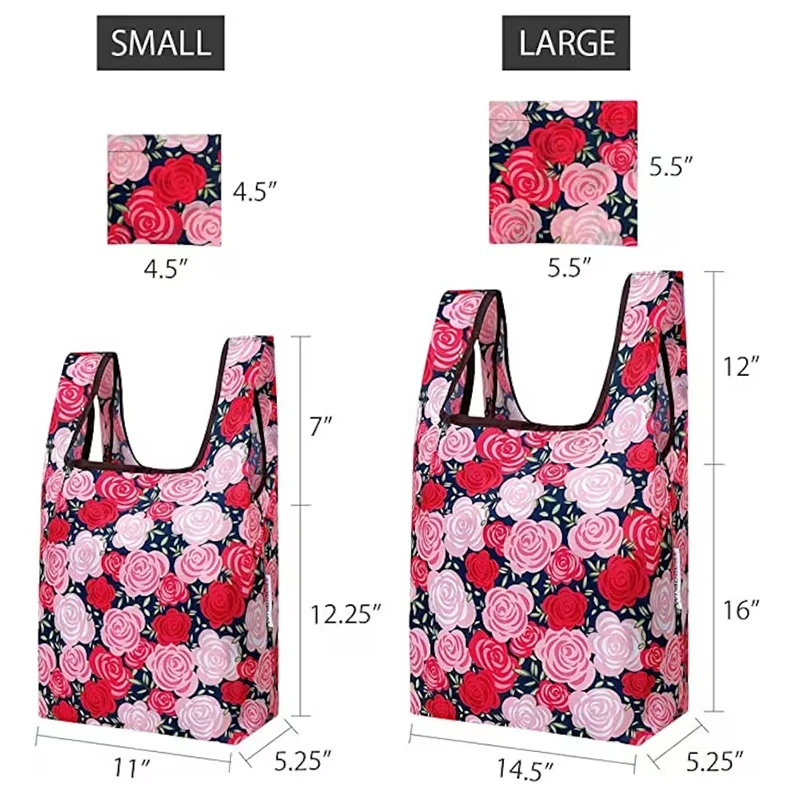 Factory Offer Large Collapsible Nylon Utility Tote Bags Reusable Folding Shopping Bag with Custom Logo