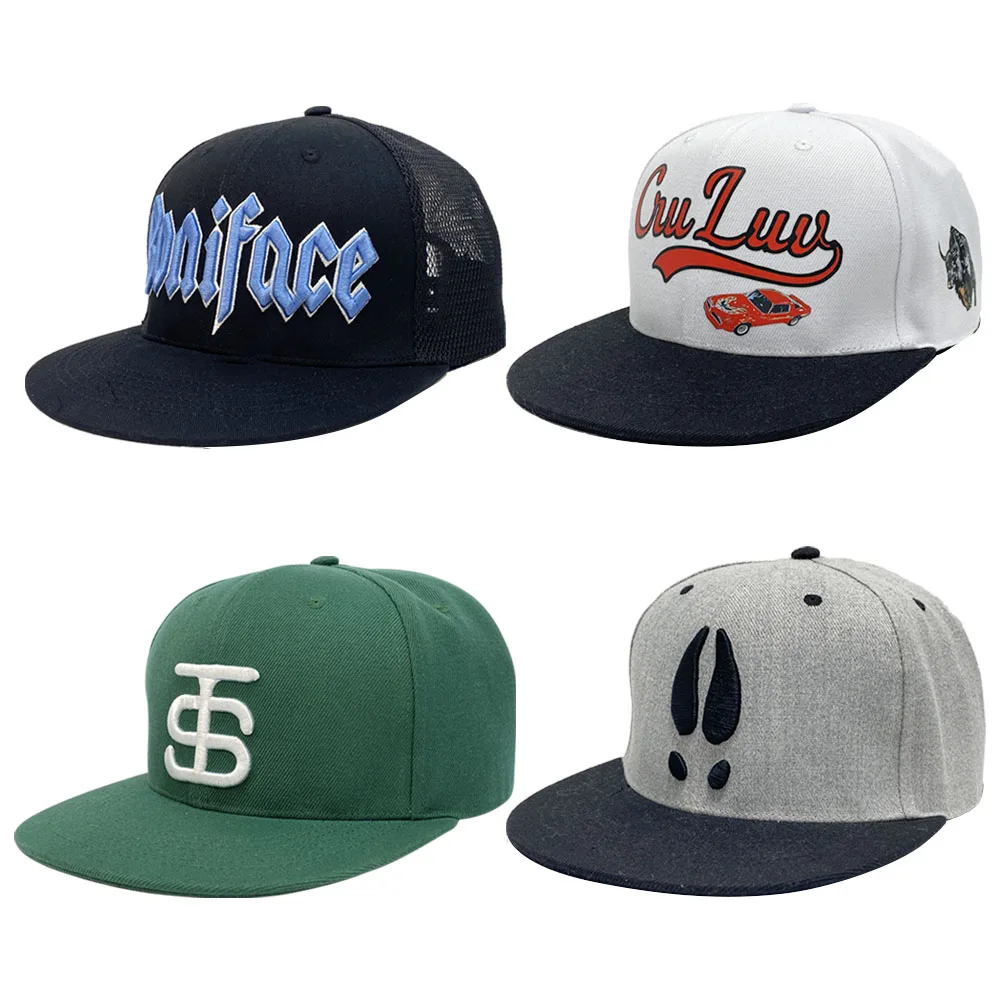 Кепка мужская Спортивная с 3D вышивкой, хлопок, бейсболка с плоским козырьком, в стиле хип-хоп