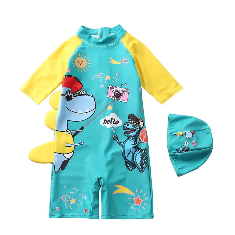 Wholesale Fashion Kids Swimsuit European Kids Swimwear For Boys Kids One Piece Swimwear