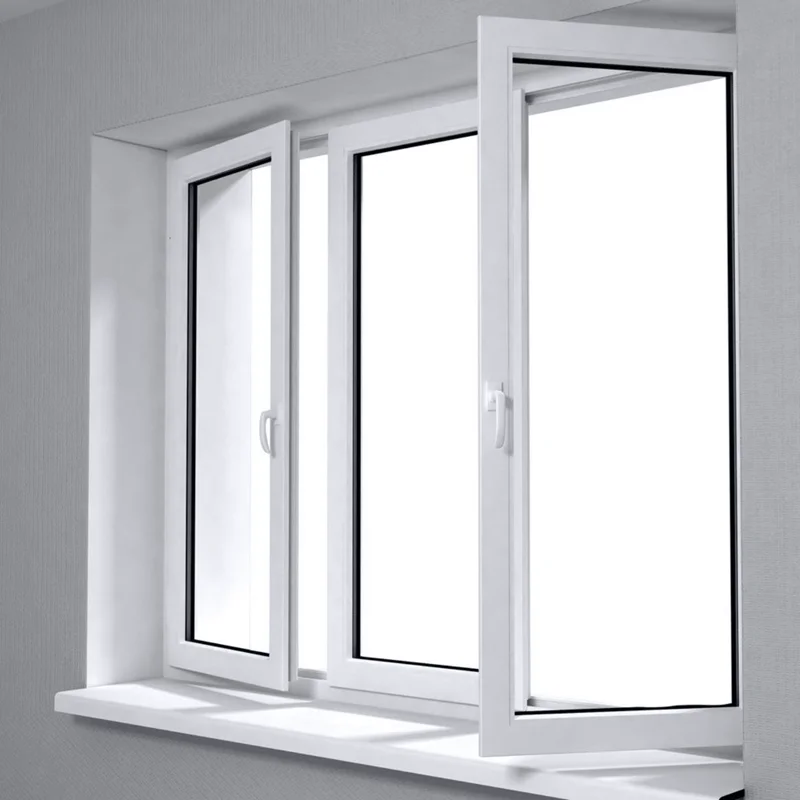 Wholesale House Double Glazed PVC Composite Doors and Windows Plastic Basic Vinyl White Upvc Casement Window