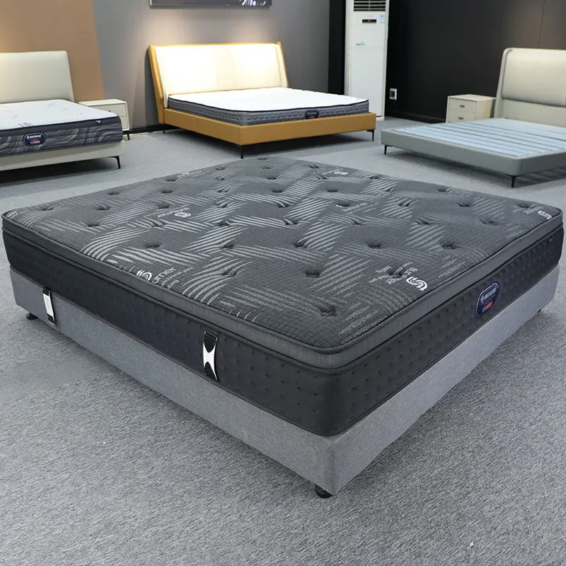 Best Seller Black Queen King Full Size Spring Mattress Soft Foam Roll Up In A Box For Customizable Bed And Mattresses