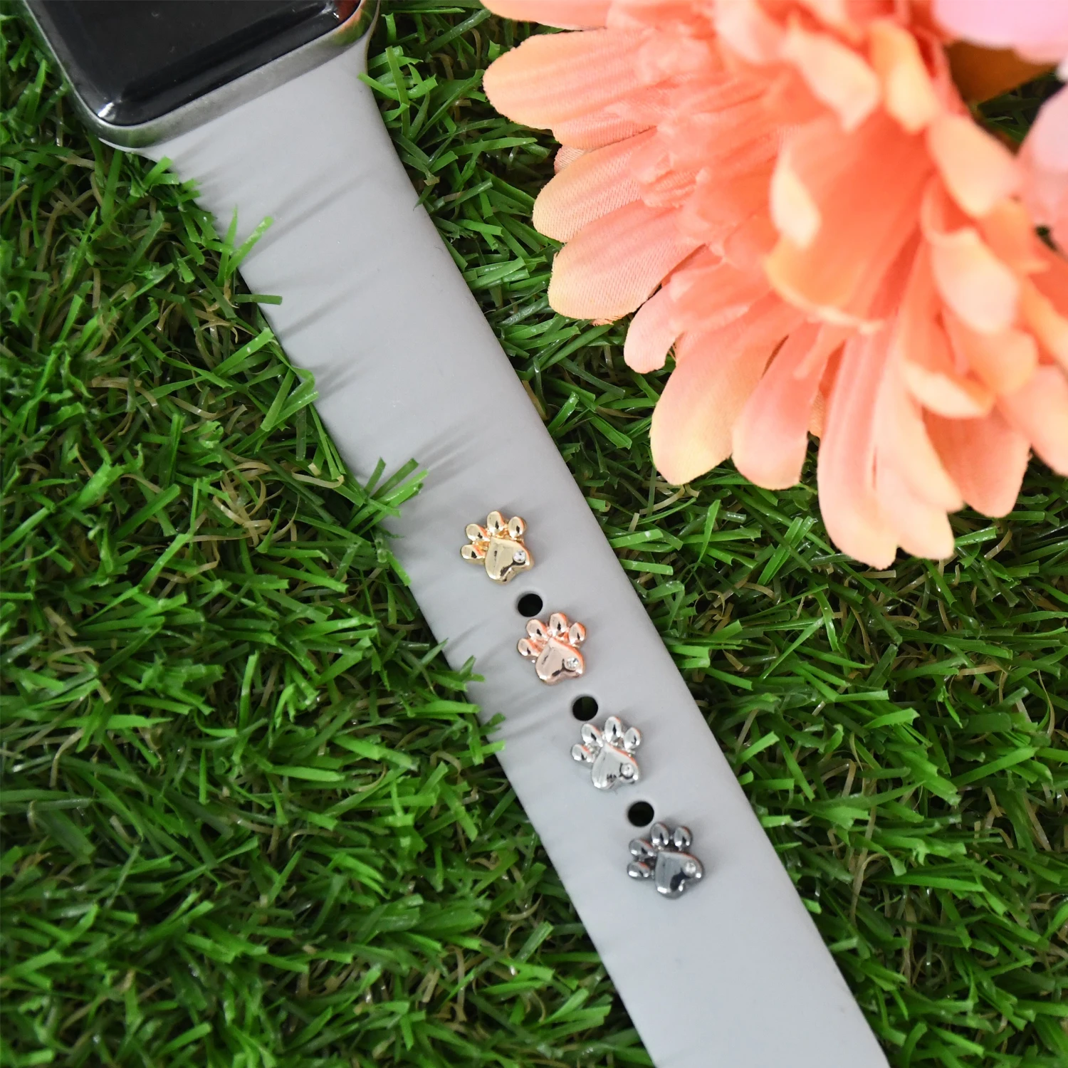 Металлические когти амулеты для Apple Watch спортивные полосы Декоративные лапы амулеты для силиконовых часов Apple