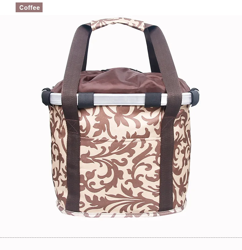 Передняя велосипедная корзина из алюминиевого сплава с принтом по заводской цене