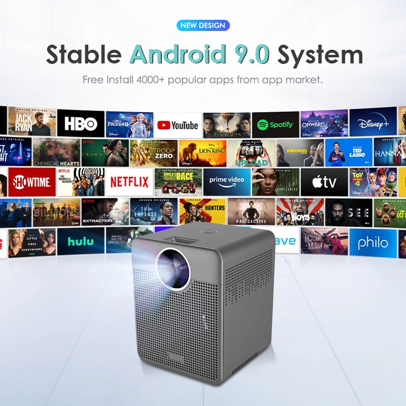 Hotack оптовая продажа T03 умный проектор 1080P Full HD Android LCD LED 4K портативный проектор для домашнего кинотеатра