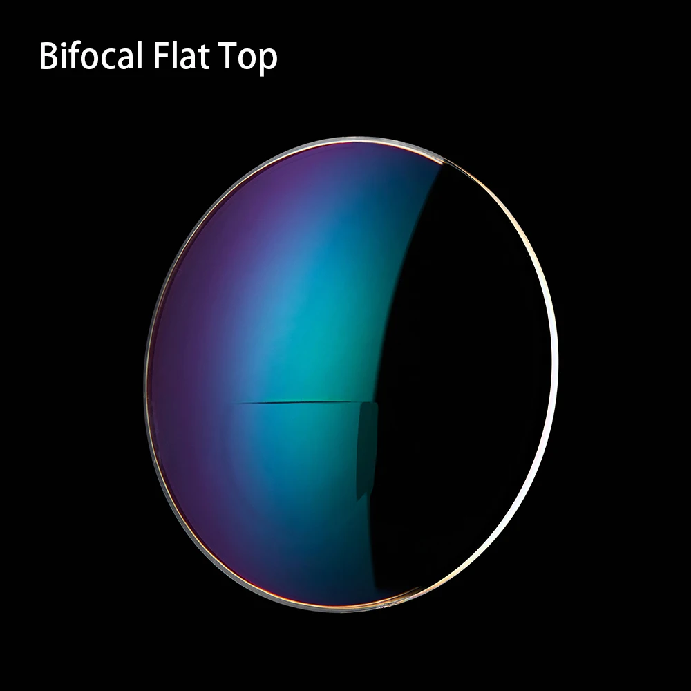 Zhenjiang Spectacle Medical Ophthalmic 1.56 Photochromic Bifocal Flat Round Blended Top Prescription Glasses Lens Optical Lenses