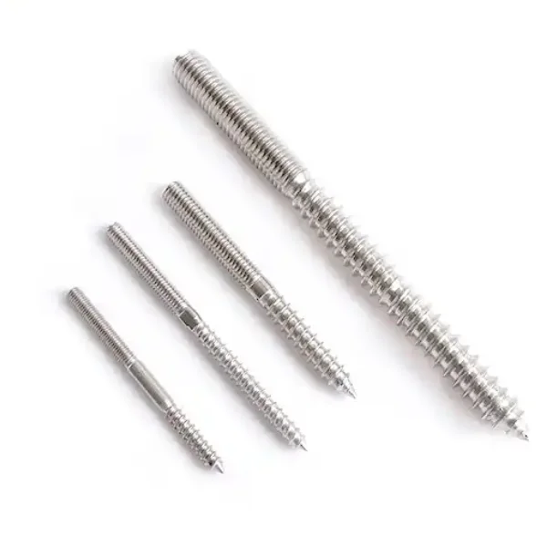 Factory customize  PTFE xylan coating hanger bolt stainless steel double thread