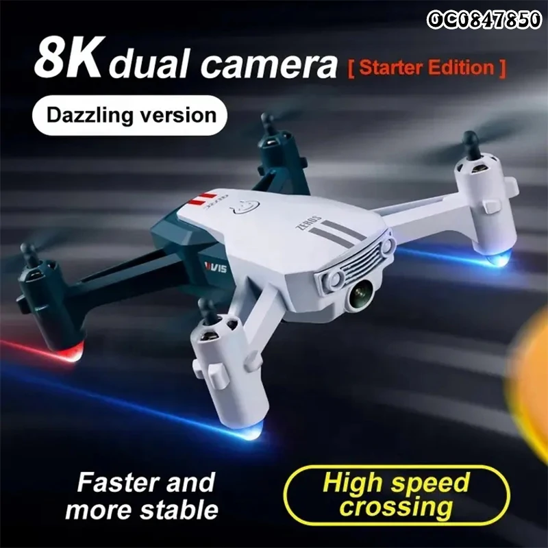 High quality long distance led remote control mini rc quadcopter drone toy with camera