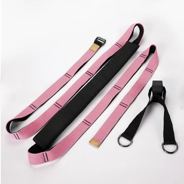 Long-Lasting Elastic Cotton Yoga Straps for Beginners Deep Stretches Comfortable and Adjustable Webbing for Bags