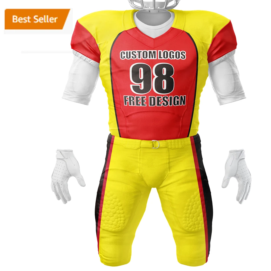 Professional Factory Sublimation Team Spandex T Shirt Jersey American Football Uniform