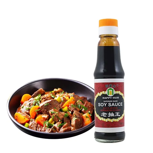 JOLION China Manufacturer Bulk Wholesale Halal Healthy Superior Natural Fermented Non-GMO Bulk dark soy sauce 1l