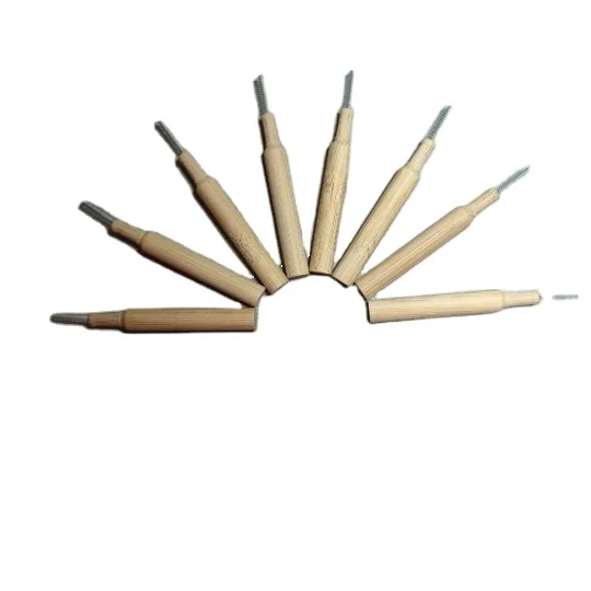 
Biodegradable Bamboo Handle Interdental Brushes Between Teeth Cleaner Deep Clean Toothpick 