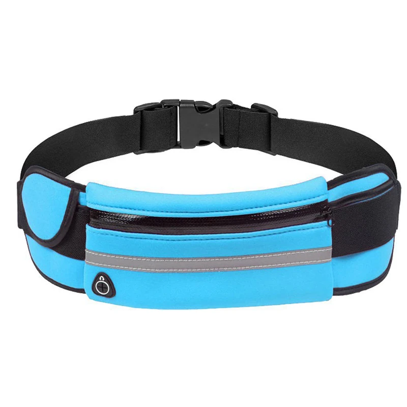 Reflective Running Belt Waist Bag Expanded Pocket Unisex Water proof  Waist Pack Bag for Jogging  Hiking Travel