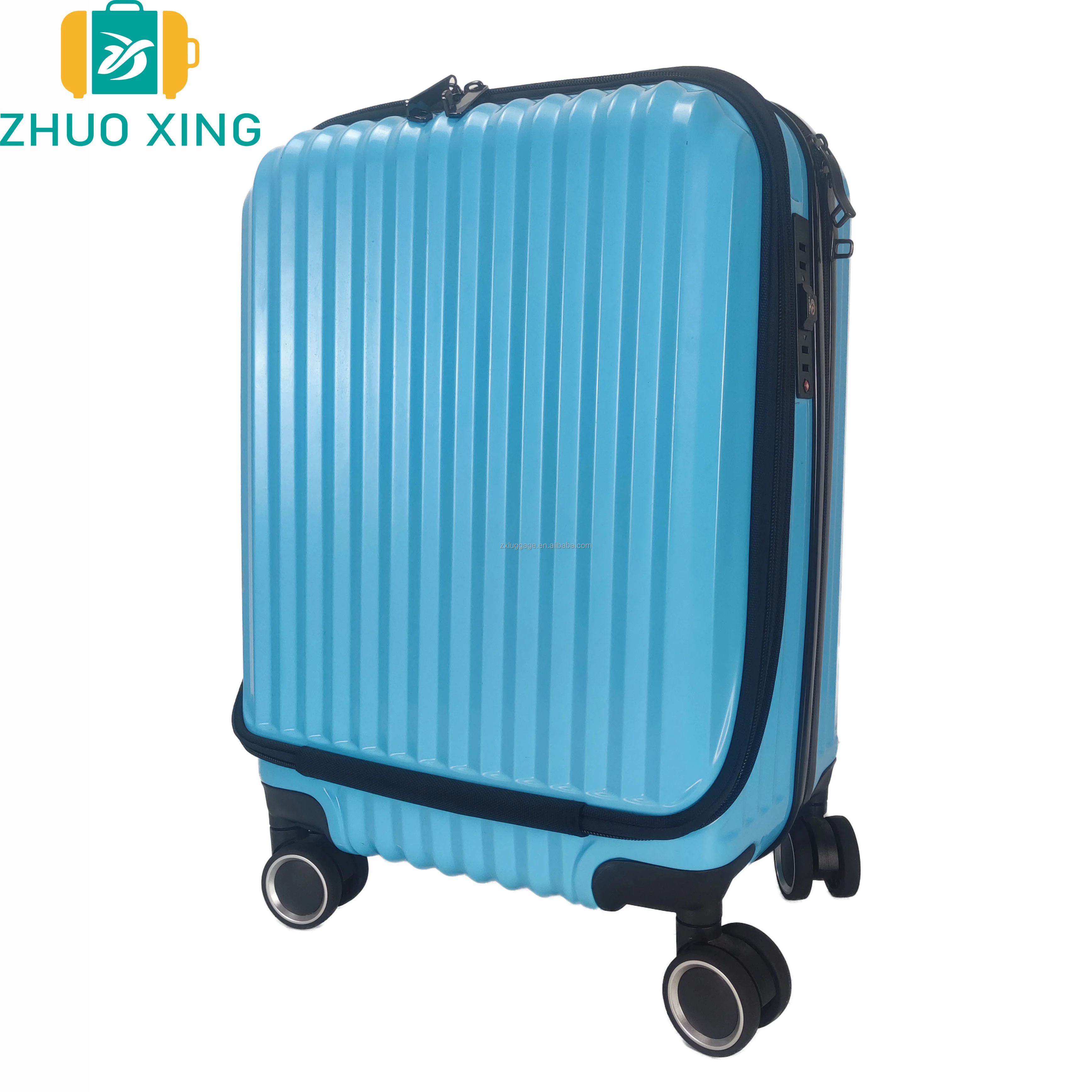 Amazon hot sell 20 inch pc material carry on travel pilot flight bag with TSA lock for business strip