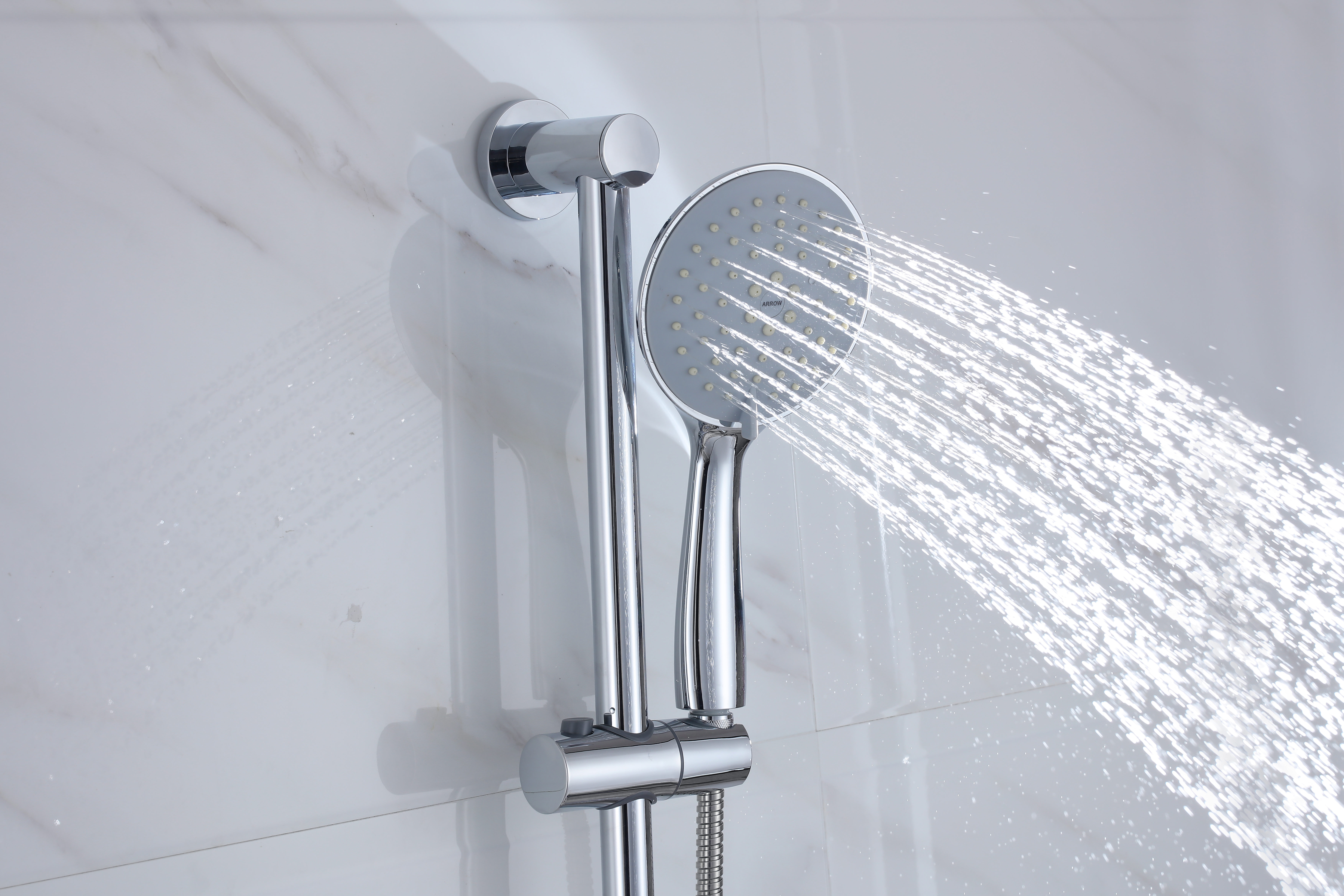 High quality 304 stainless steel material Wire drawing process bathroom hotel rain waterfall shower system