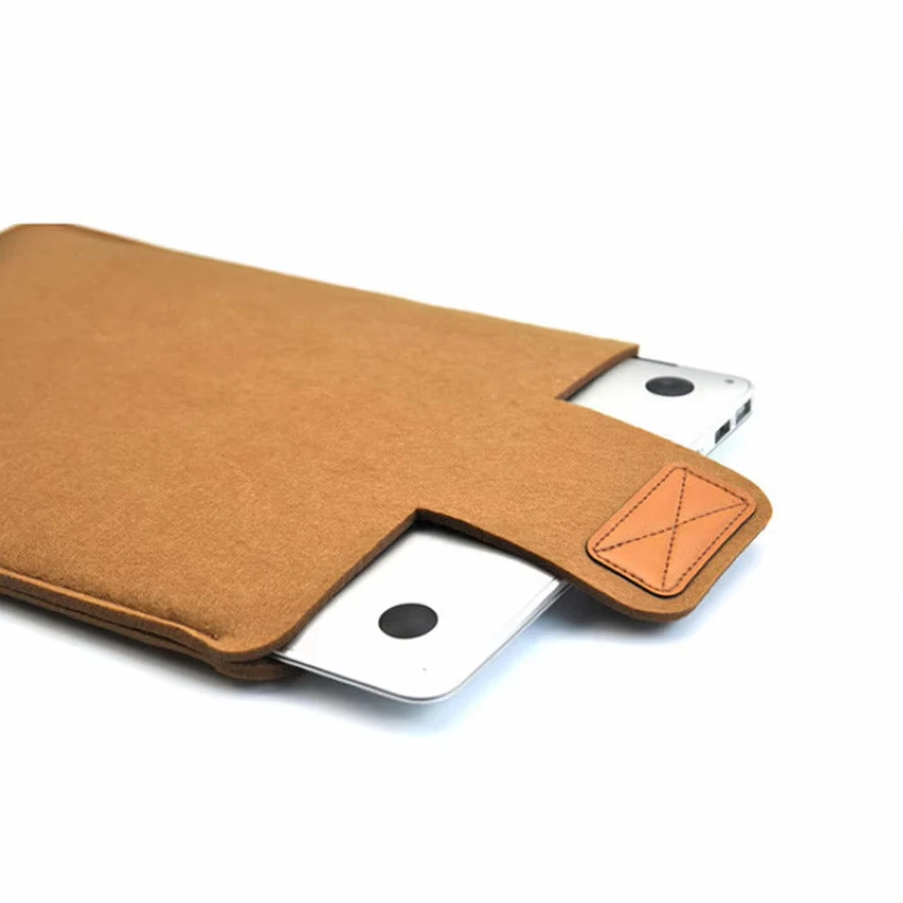 Customized Color Size Logo Felt Laptop Sleeve Bag Slim Tablet Storage Computer Laptop Case Cover for Mac Books Air Pro 11 13inch