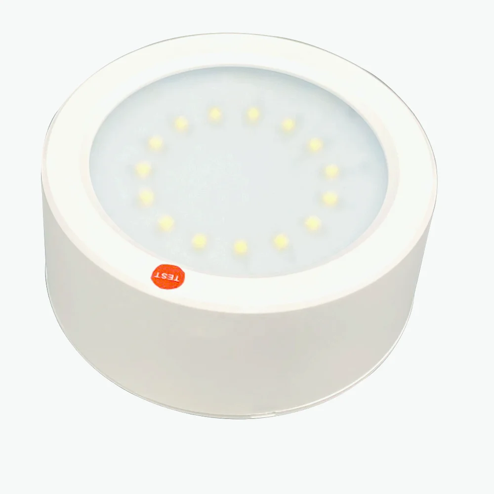 Energy-efficient IP20 Emergency Downlight 15 pcs 2835 SMD LED Fire-Retardant ABS Case PMMA Diffuser