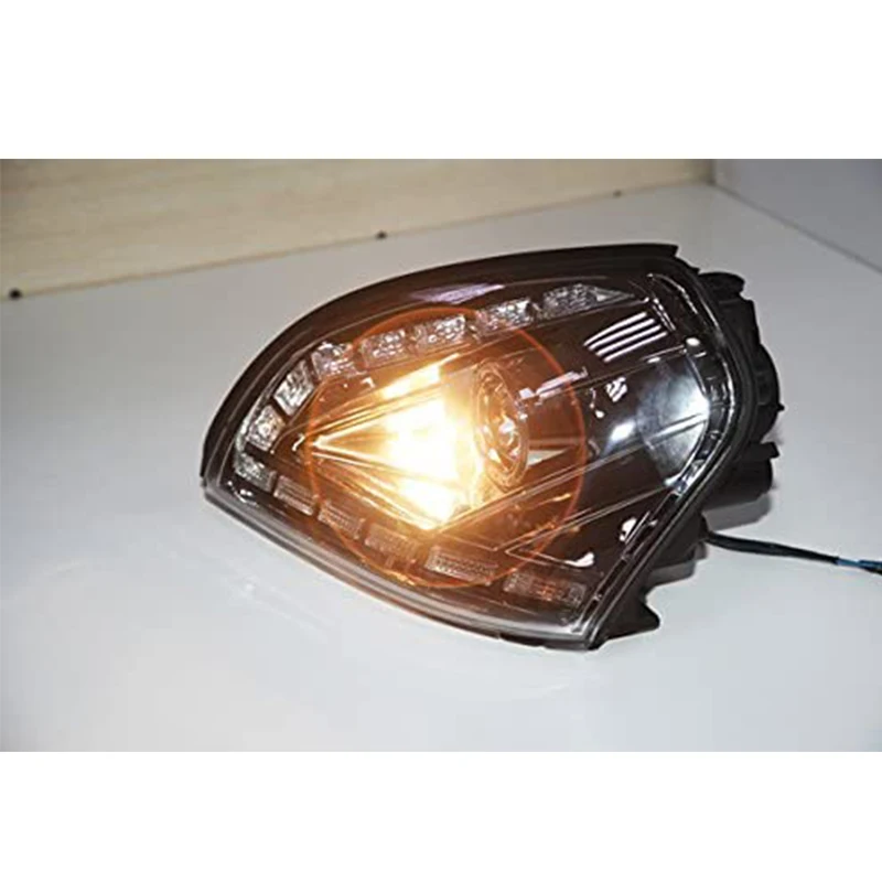 For Hyundai Tucson 2004-2008 year LED angel eyes lights black housing JY