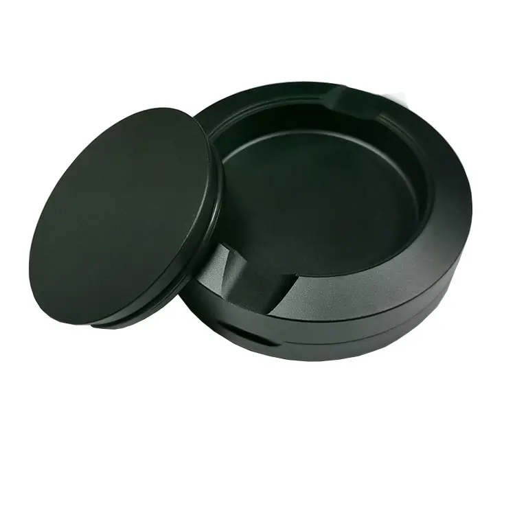 Snus Cans Aluminum Anodized Black Color 3 Layers Snuffbox CNC Metal Blank Snus Cans for Snus Packaging