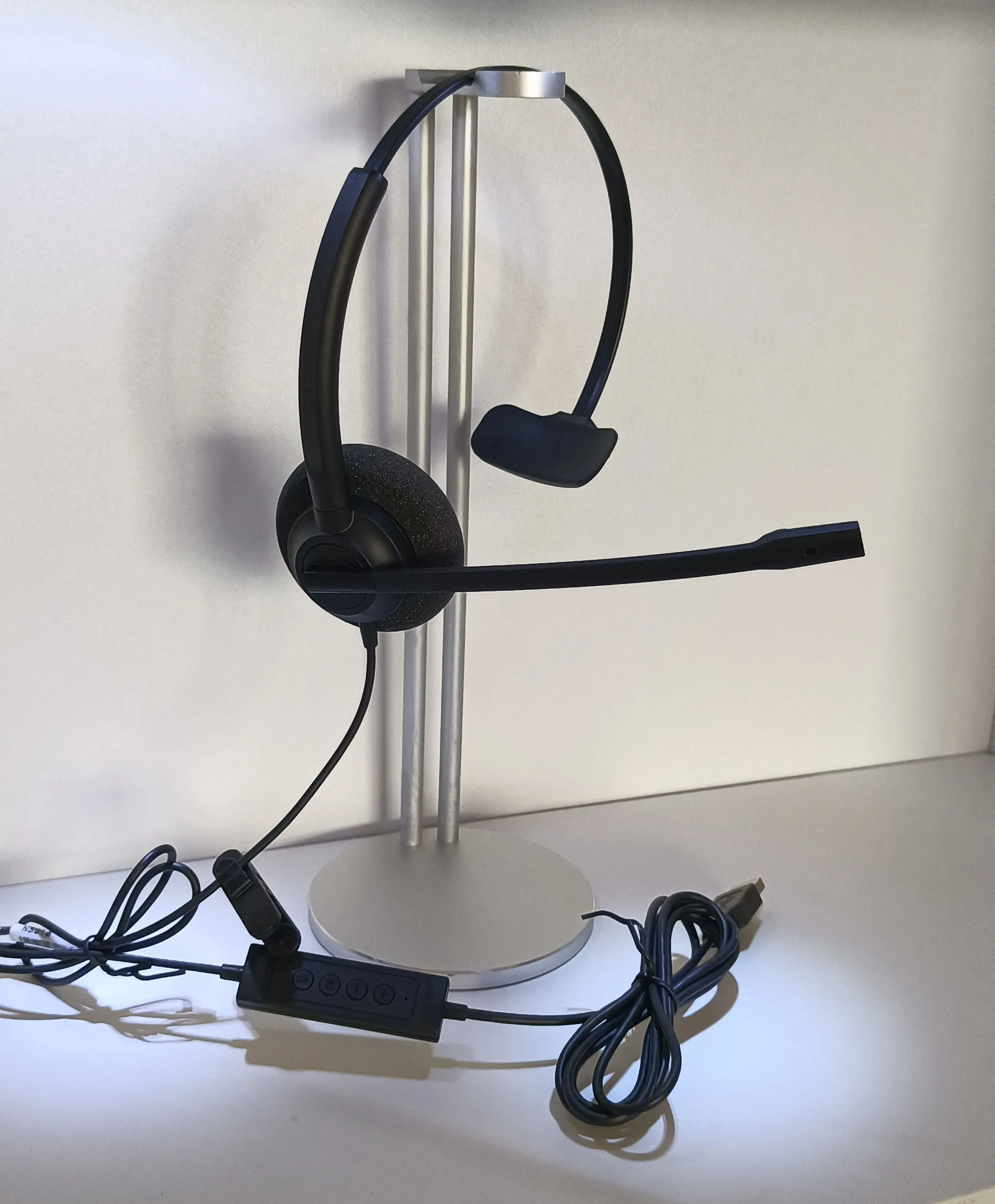 OEM Wired USB Call Center Headset Noise Canceling Microphone Voice Control and Mute Button from Factory