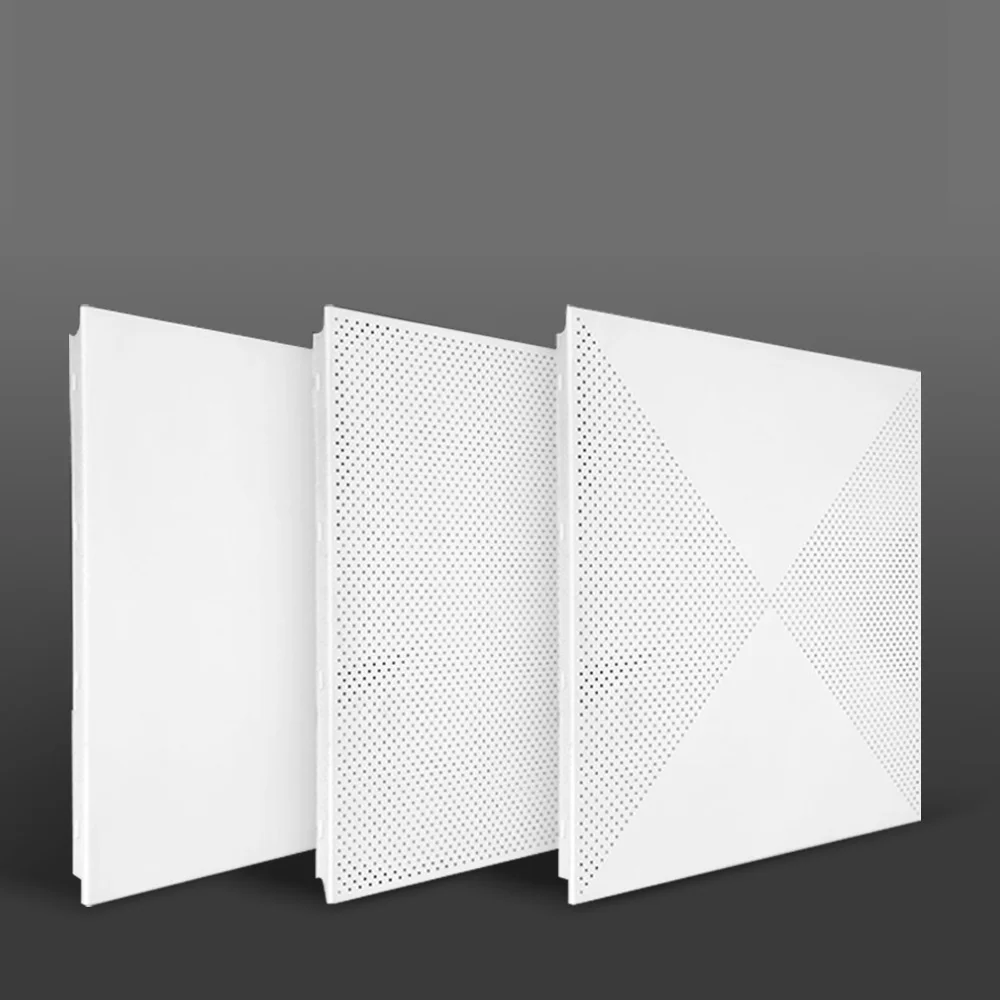 Sound-Absorbing Perforated Metal Ceiling Tiles 600X600 600*1200 mm Decorative Sheet Metal Panels for Ceiling Cove