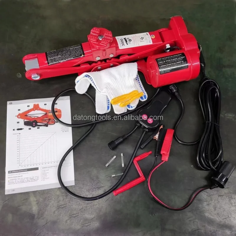 Electric Scissor Jack Vehicle Tools 3Ton Wholesale 12v DC Hydraulic Car Jacks