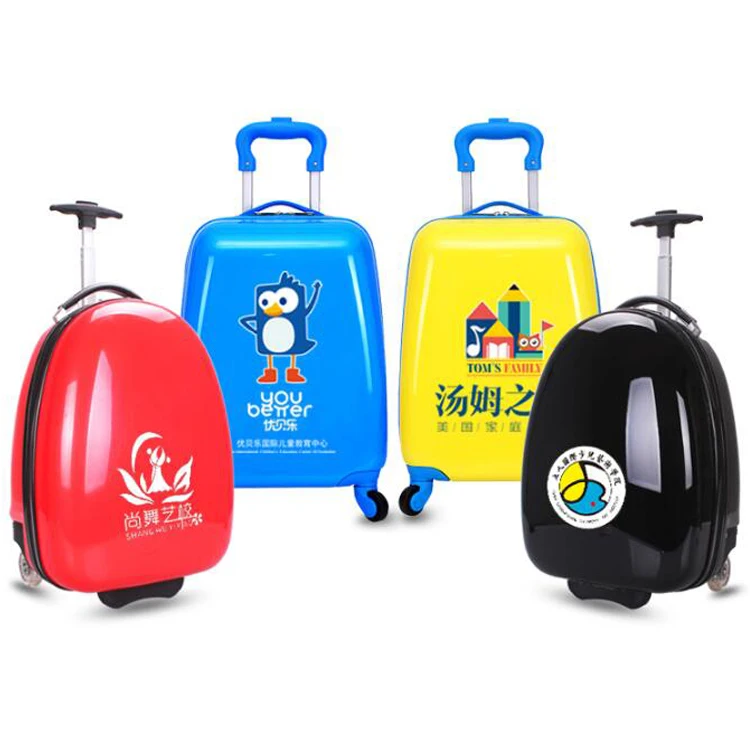 Custom ABS Printed Baby Children Boys Cartoon Travel School Suitcase Kids Luggage Bag Sets