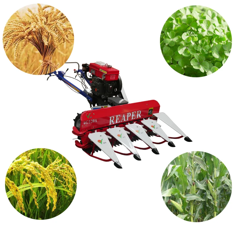 Мини-уборочный комбайн Miwell 4G100, пшеничная соевая машина для сбора риса