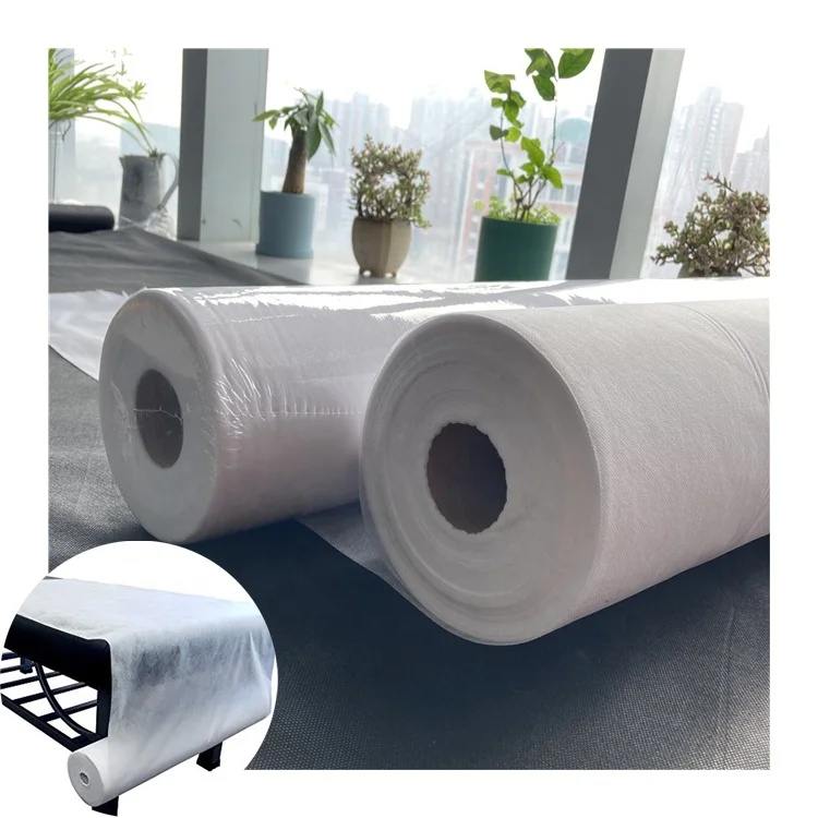 Disposable perforated non woven bed sheet roll PP non woven rolls spunbond wholesale biodegradable non woven fabric material