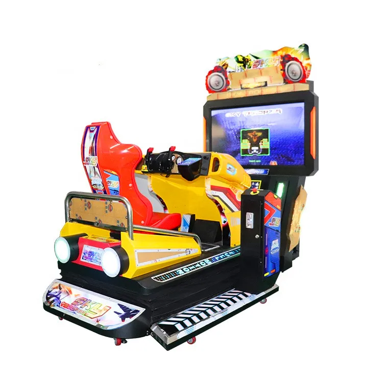 Threeplus 55 inch dynamic seat coin operated simulator arcade 3d video car racing game machine