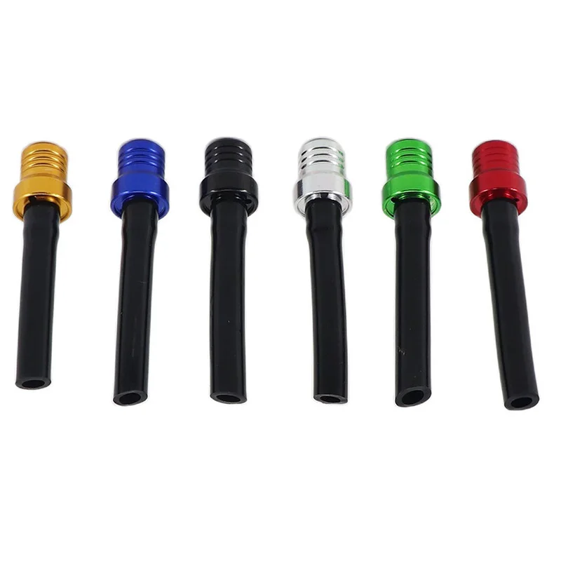 Motorcycle Gas Fuel Cap 2 Way Valves Vent Breather Hoses Tubes for Motocross ATV Bike Fuel Tank Breather Pipe