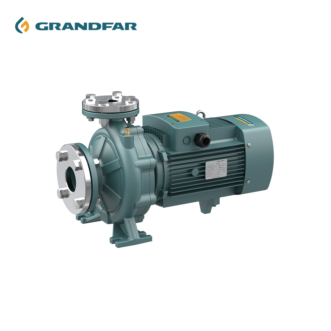 GRANDFAR GF 2.2KW 3HP Series Centrifugal Pump Stainless Steel 3 Phase Horizontal Type Industrial Centrifugal Pump