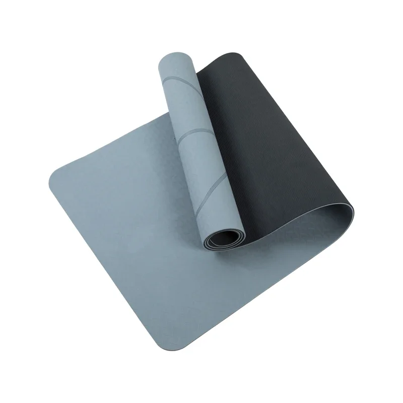 Eco Wear Resist Friendly Gray Pilates Design Luxury Black Thin Travel Pro Non Slip Custom Logo Tpe Yoga Mat
