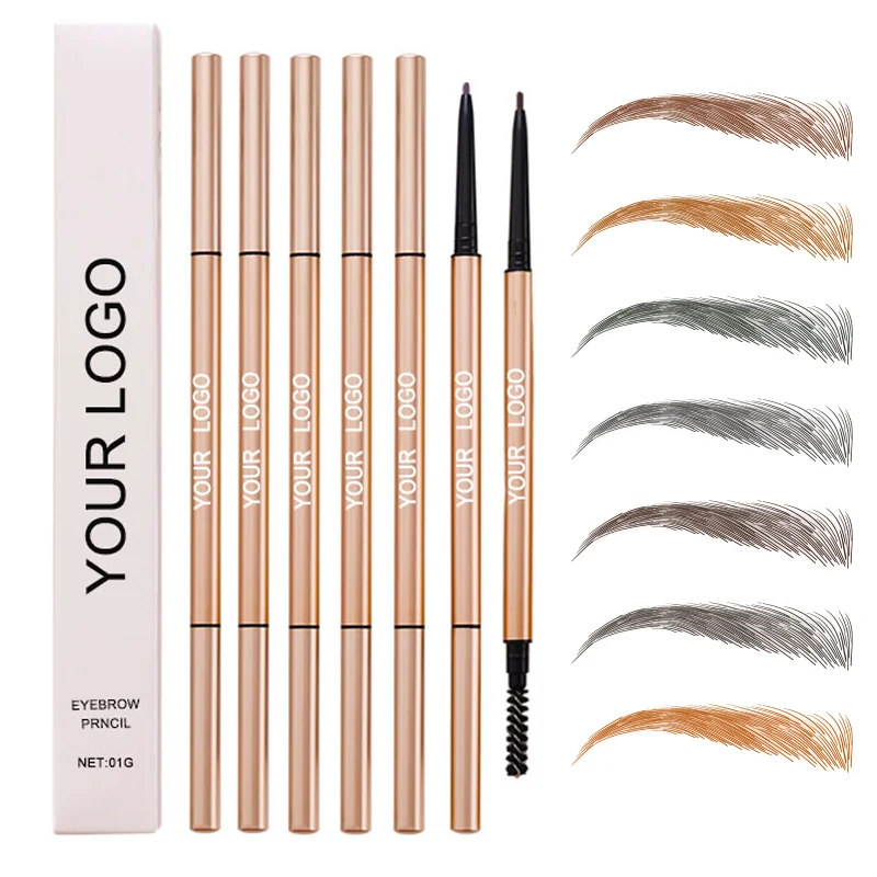 Makeup Korea Waterproof  Creamy Eyebrow Pencil Gold  Private Label Eyebrow Definer  Pencil Vendor