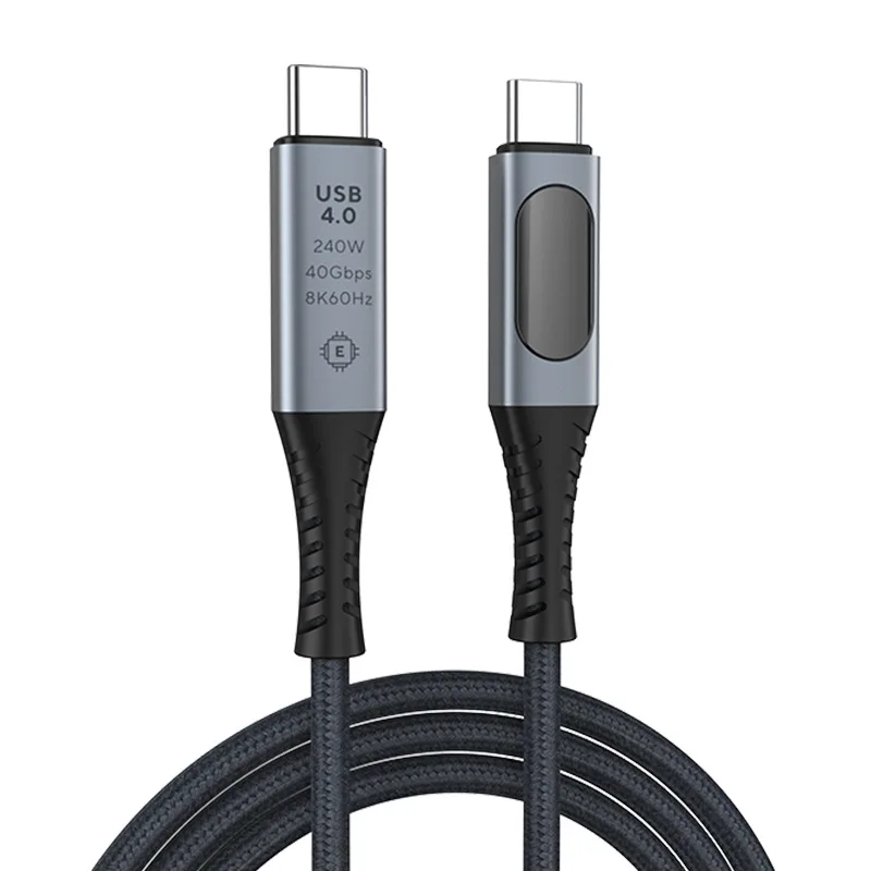 Digital Readout USB4.0 240W 40Gbps USB4 Thunderbolt USB 4 Type c short cable usn4.08K HB For Phone Laptop Projector Transmission