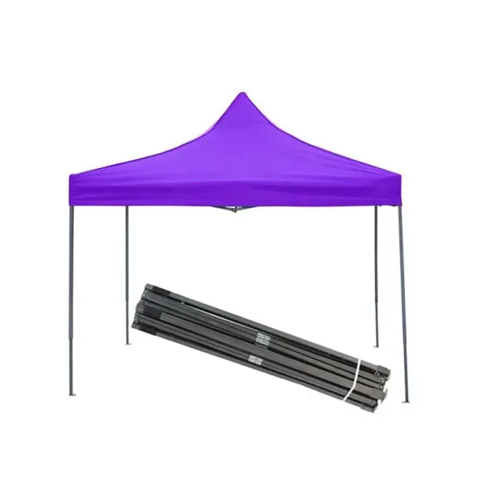 China Supplier Fast Delivery 10x10FT Custom Advertising Pop up Folding Display Campaign Unprinted Purple Canopy Tent for Event