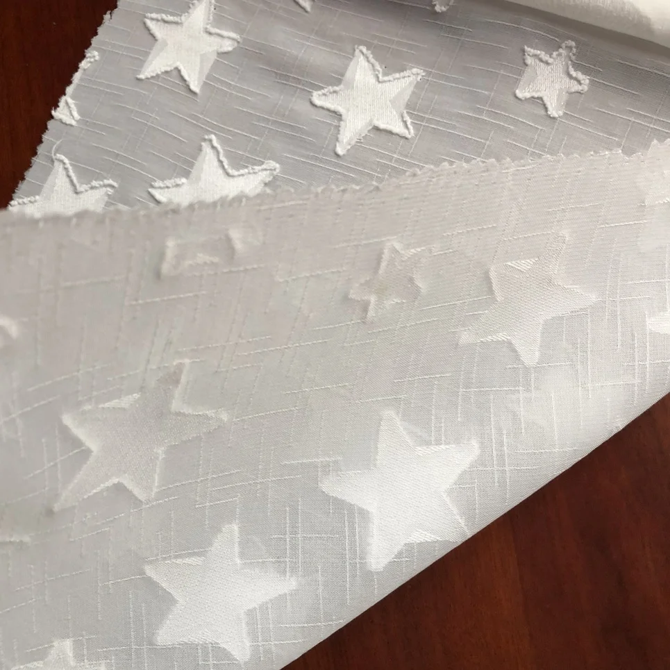 wholesale factory make chiffon with jacquard flower fabric for dresses, shirts